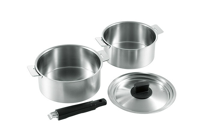 創燕 ハンドル着脱式鍋2点セット 18cm＆20cm