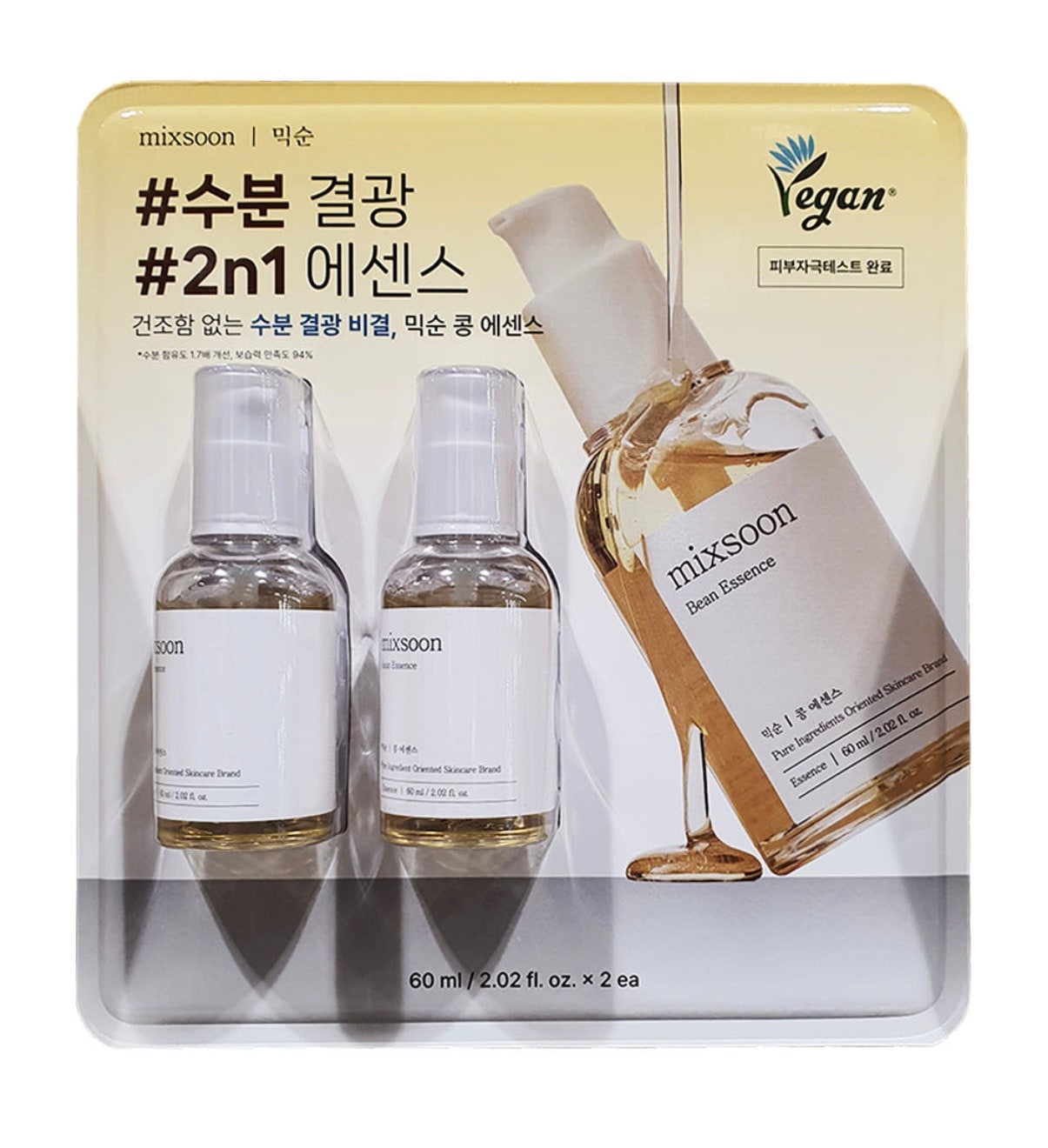 大豆 エッセンス 60ml*2 (mixsoon Bean Essence 60 ml / 2.02 fl. oz. x 2ea)