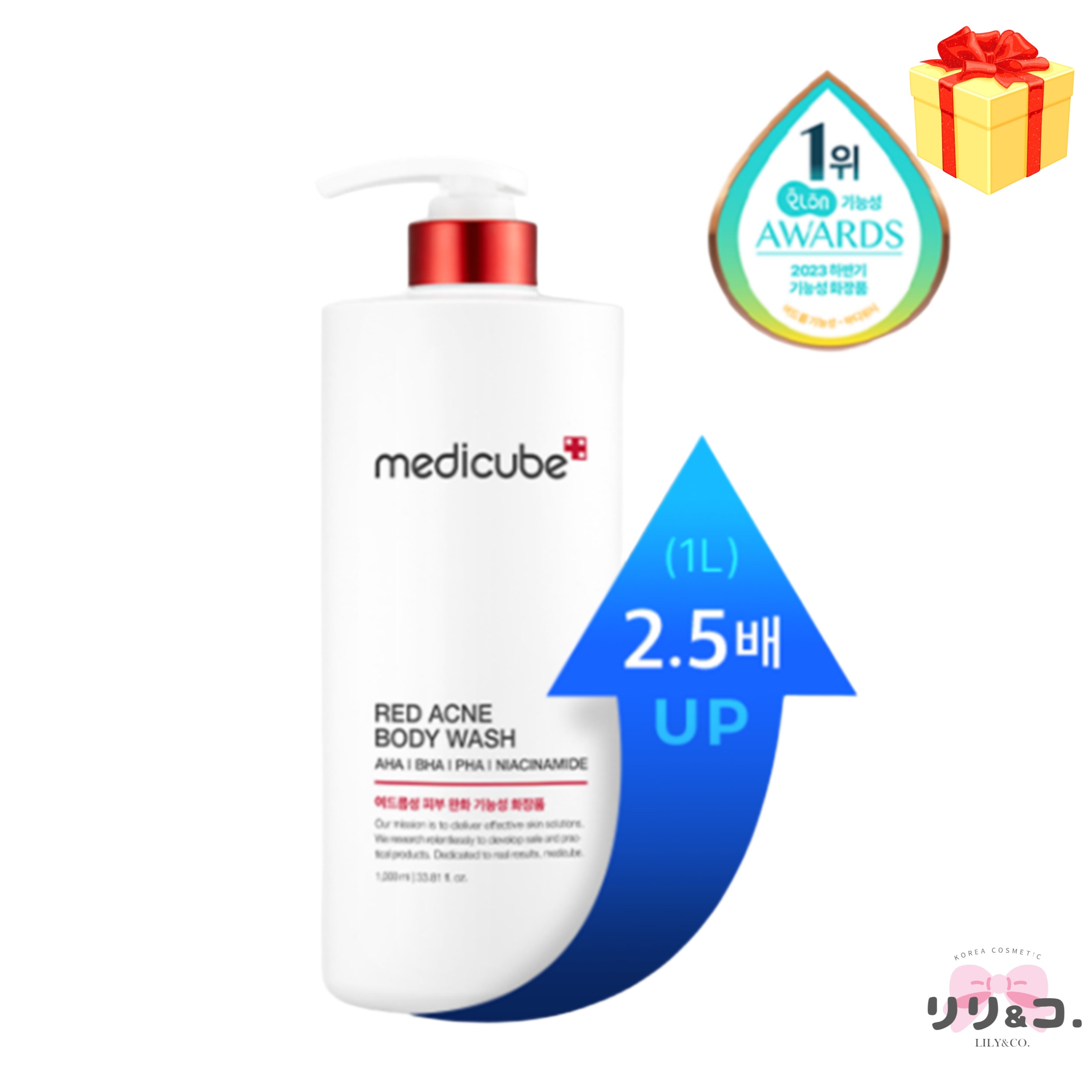 [NEW 韓国コスメ 企画商品] レッド アクネ トラブル ボディウォッシュ 2.0 せっけんの香り 1L ニキビケア ニキビ肌 ボディソープ トラブルケア 背中ニキビ ニキビ跡ケア