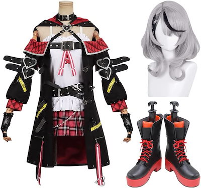 沙花叉クロヱ Sakamata コスプレ 衣装 ウィッグ 靴 追加可能 バーチャルYouTuber 変装 クリスマス イベント パーティ コスチューム変装 9,660円