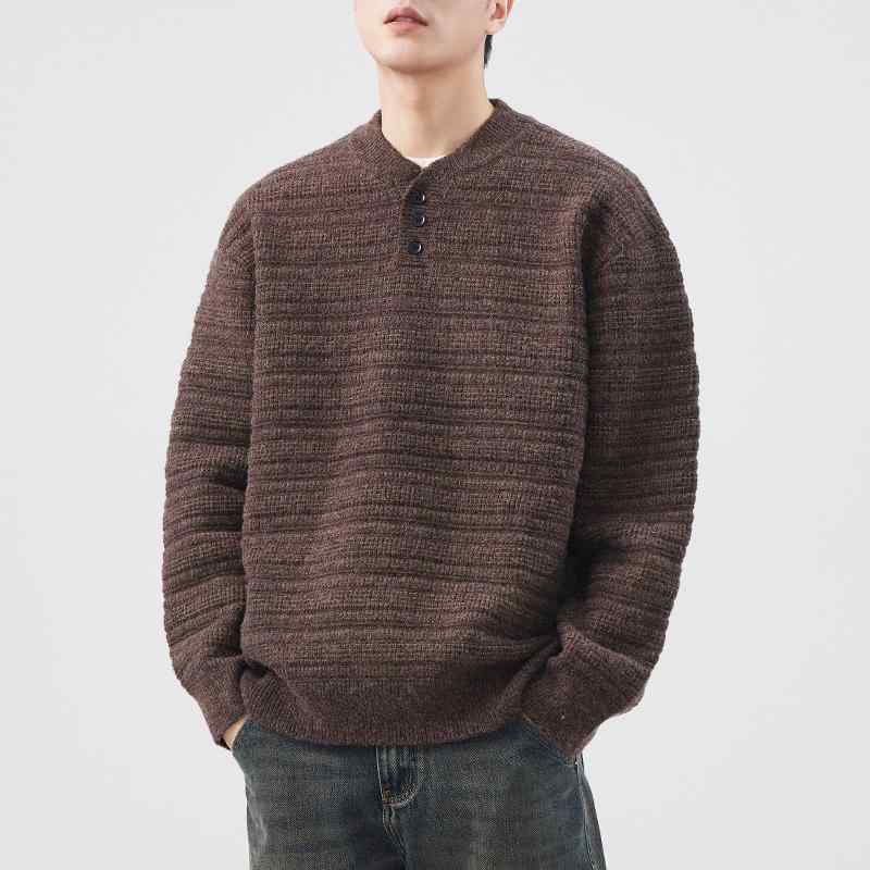 秋冬 コーデ メンズ 服 シンプル ファッション オシャレ 大人 かっこいい 大きいサイズ ストリート 紳士服 アメリカン スタンドカラー セーター レトロ 厚手 暖かい ウール トップス 7,489円