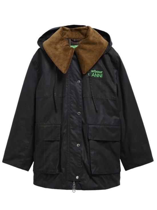 BARBOUR X GANNI Women Coats LWX1527 LWXNY71 Black