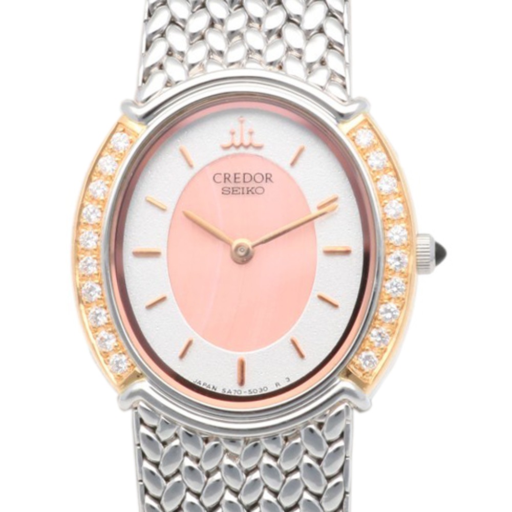 クレドール セイコー 腕時計 ステンレススチール 5A70-3000 クオーツ 1年保証 CREDOR SEIKO 中古
