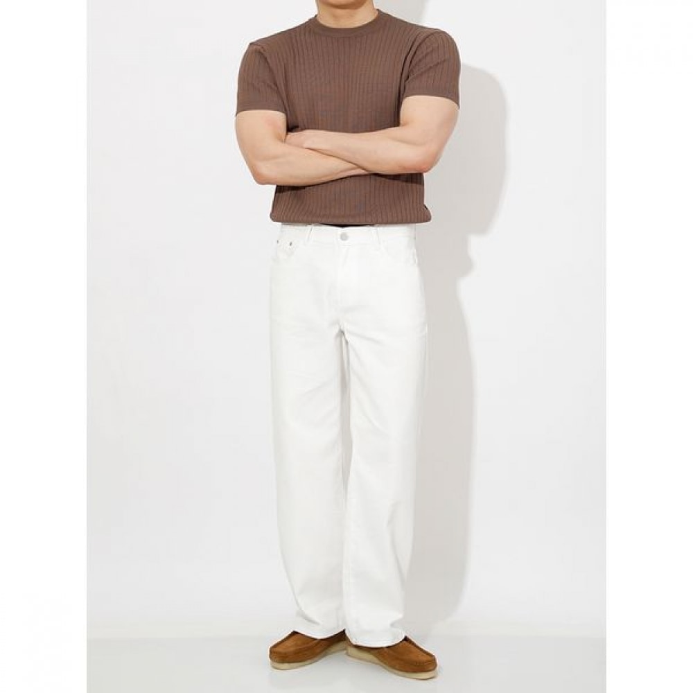 [ハリソン] マッスルスリムフィットリブニットショートスリーブHA-1048 WELC1024