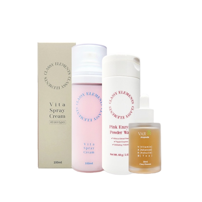 [Classy Elements] クラッシュエレメントスキンケアセット雪祭りギフトトラベルキットスキンローション