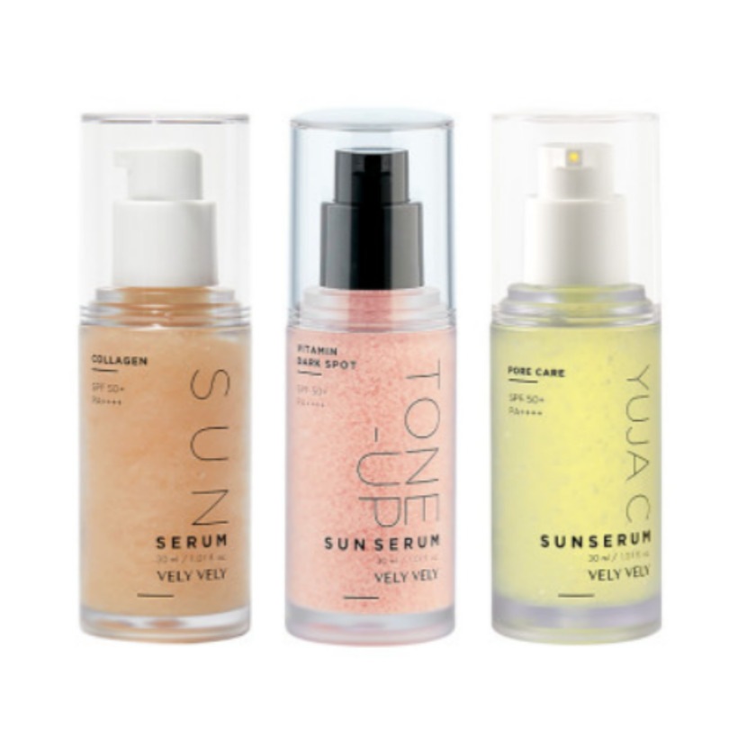 [1+1]コラーゲン/トーンアップ/ゆずCセラム日焼け止めSPF50+ PA+++ 30ml+30ml/韓国化粧品