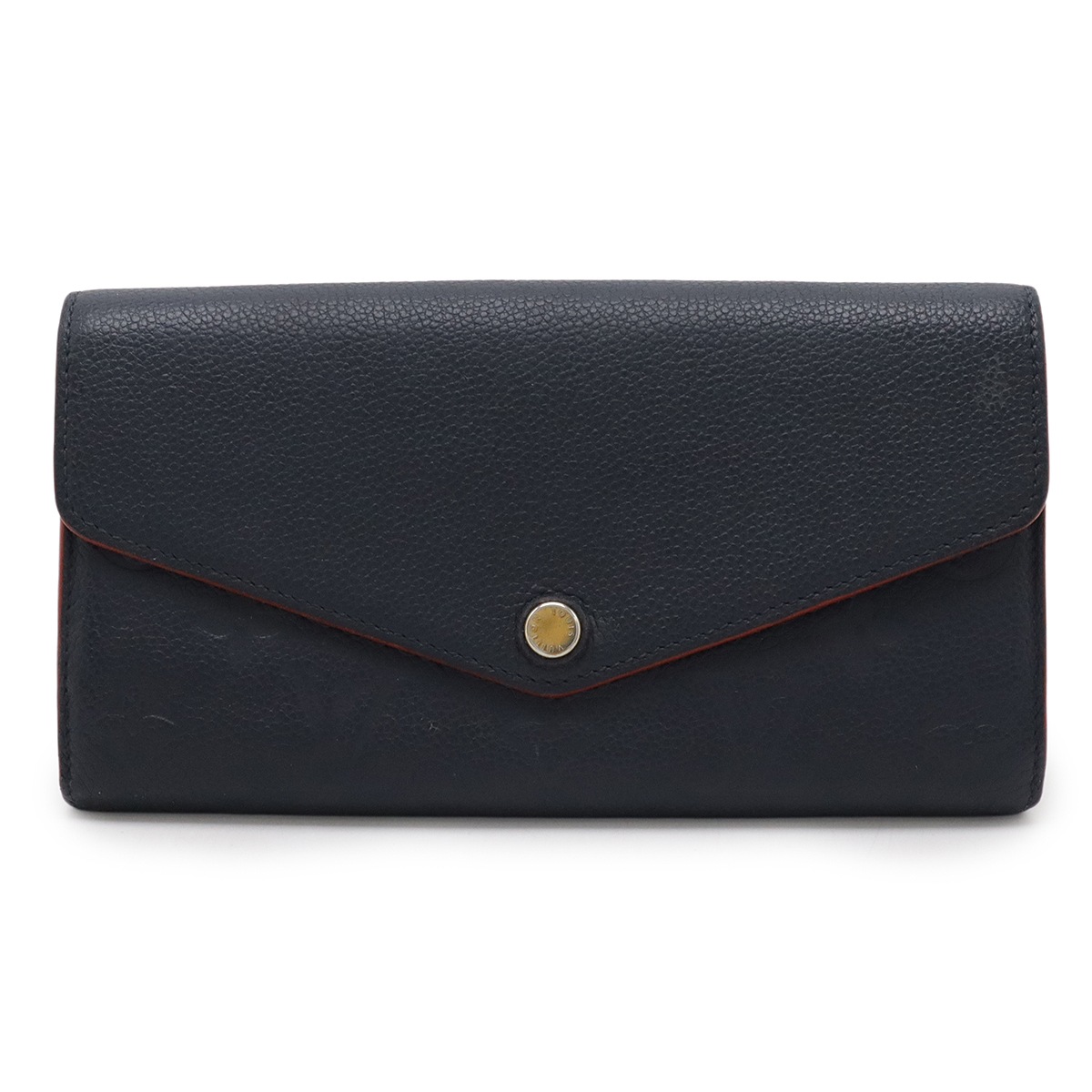 モノグラムアンプラント ポルトフォイユ サラ 2つ折長財布 二つ折長財布 マリーヌルージュ ネイビー 紺 M6212