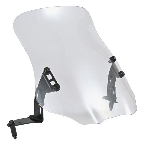 D62235 バイク用 スクリーン クランプバー付き PCX/160(25)専用 ウインドシールド RSシリーズ ロング クリアー 62235