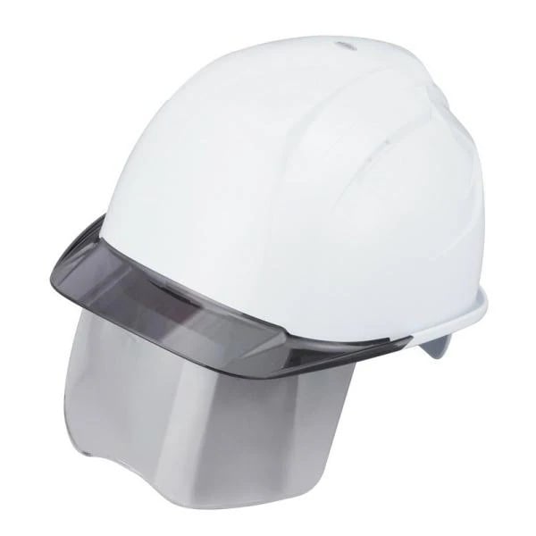TOYO シールド内蔵ヘルメット No．397F－S－C ワークサポート 保護具 ヘルメット建築用