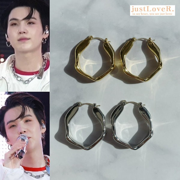 ★BTS SUGA着用★【justLoveR】★Freya Earring.s★ Qoo10] justLoveR. bts suga着用 Freya Ear