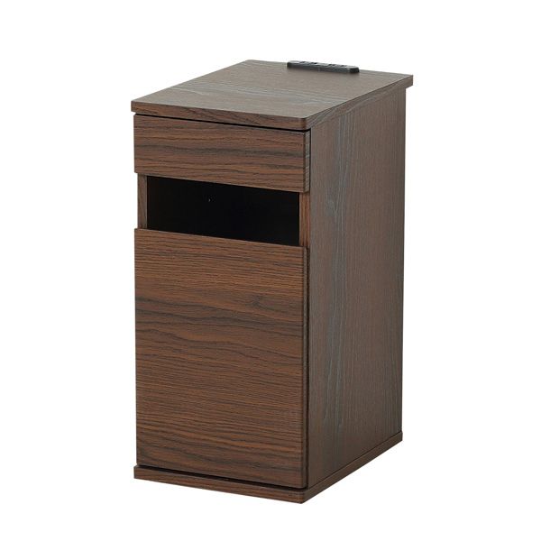 コンセント付ダストボックス ブラウン 完成品