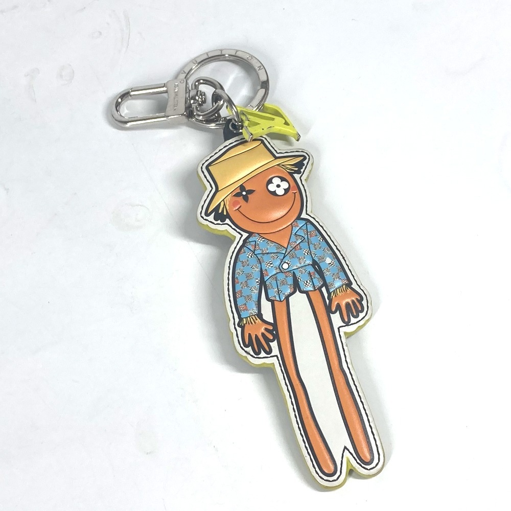 キーホルダー MP2922 ポルト クレ LVスケアクロウ LVフレンズ モノグラム バッグチャーム レザー ブラウン