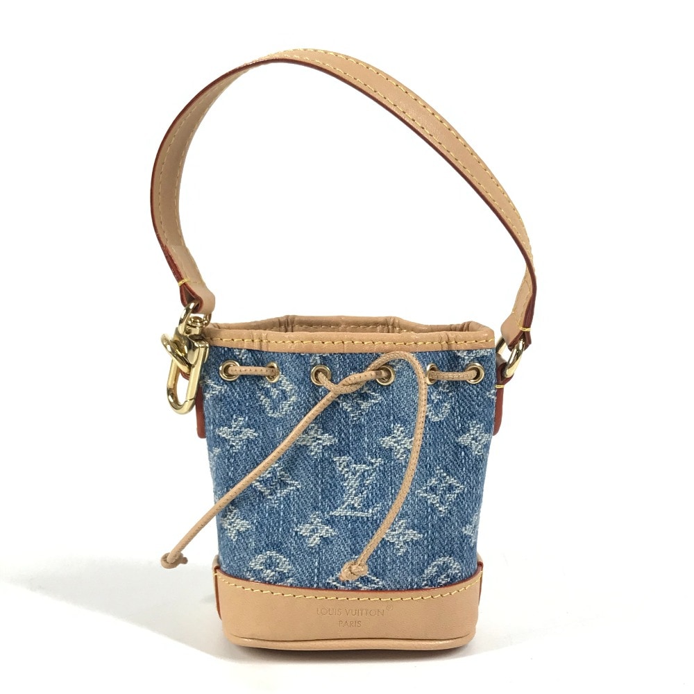 キーホルダー M01700 ミクロノエ モノグラムデニム バッグチャーム バケツ ばけつ バッグ モノグラムデニムキャンバス ブルー 102,850円