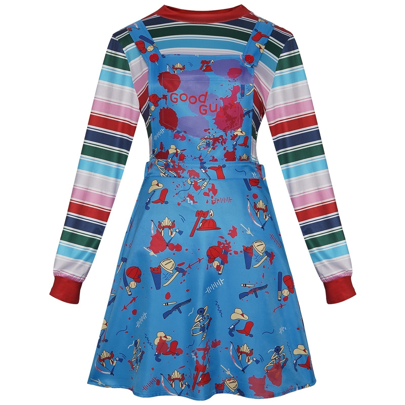 【限時割!引!】鬼娃回魂cos服ハロウィーンチャギー婦人スカートコスプレ怖いコスプレ衣装