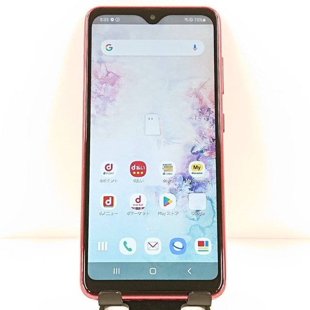 Galaxy A20 SC-02M ドコモ レッド 送料無料 本体 c13409 【中古】