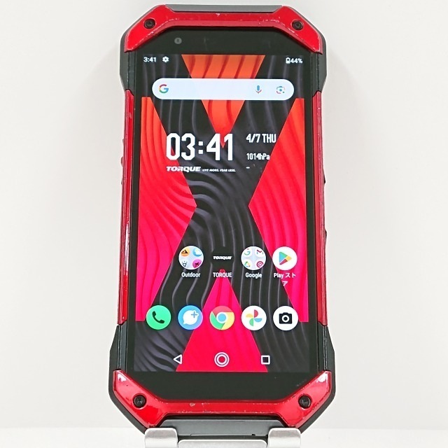 TORQUE 5G KYG01 au レッド 送料無料 本体 c07797 【中古】