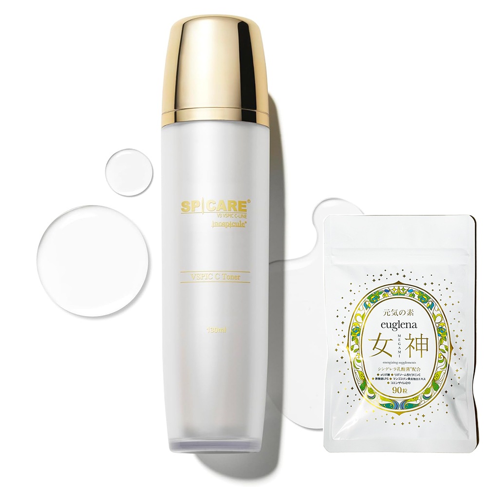 お得セットユーグレナ女神90粒＋V3 VSPIC C トナー 130ml　正規品　Ｖスピック　ｖスピック 7,216円