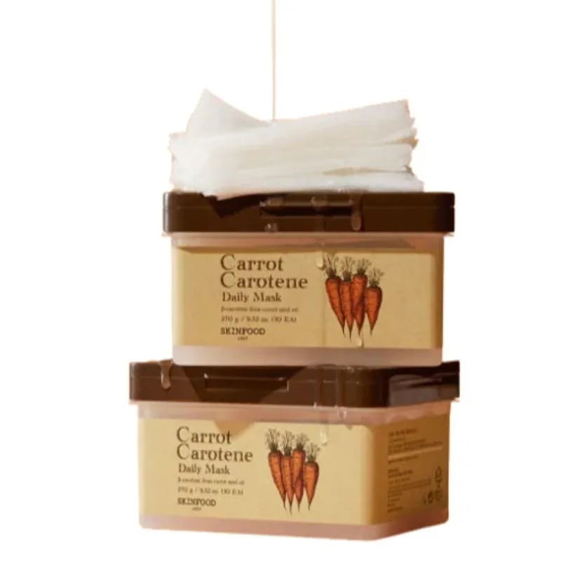 [新作] キャロット カロテン デイリーマスク 30枚 #毎日使える栄養たっぷりのフェイスマスク