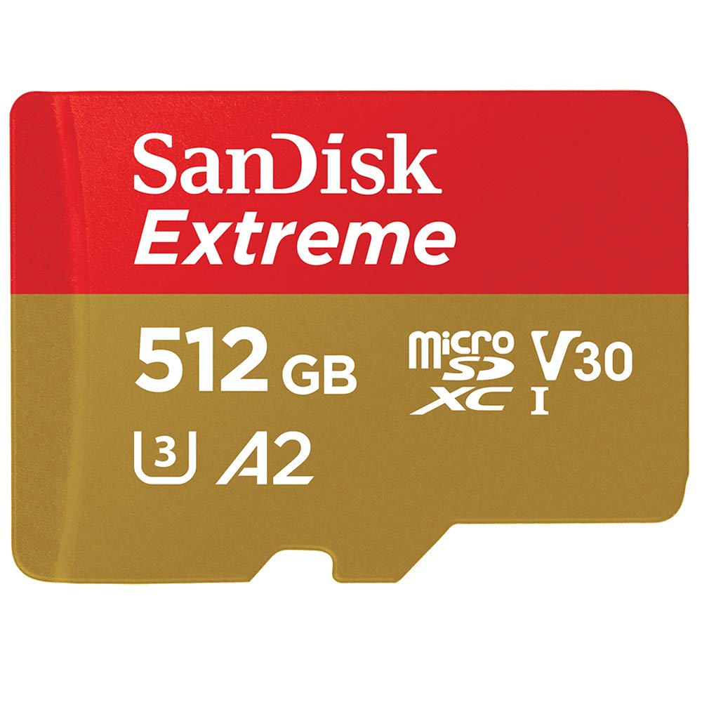 SanDisk ( サンディスク ) 512GB microSDXCカード EXTREME ( 最大 読込160MB/s 書込90MB/s ) SDアダプター付 SDSQXA1-512G-GN6MA 7,875円
