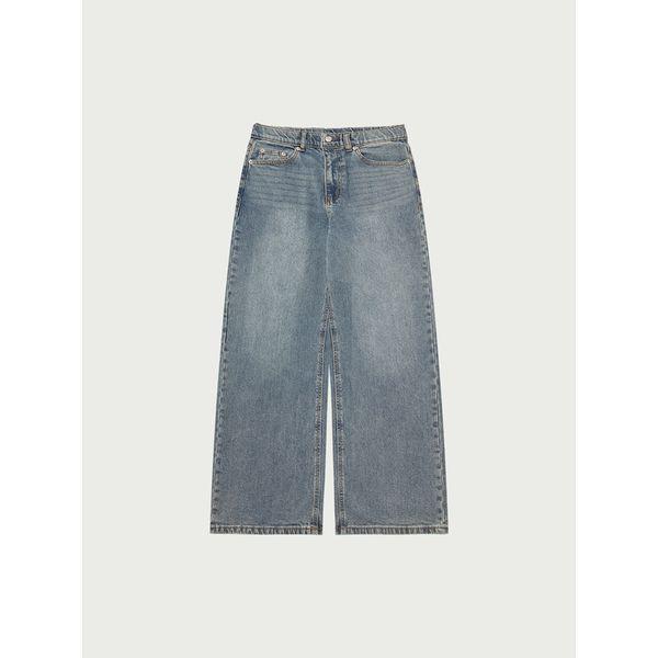 女性 スパン ヒドゥンバンディング ワイド デニムパンツ 293 10530 155 603 10 _P413166812