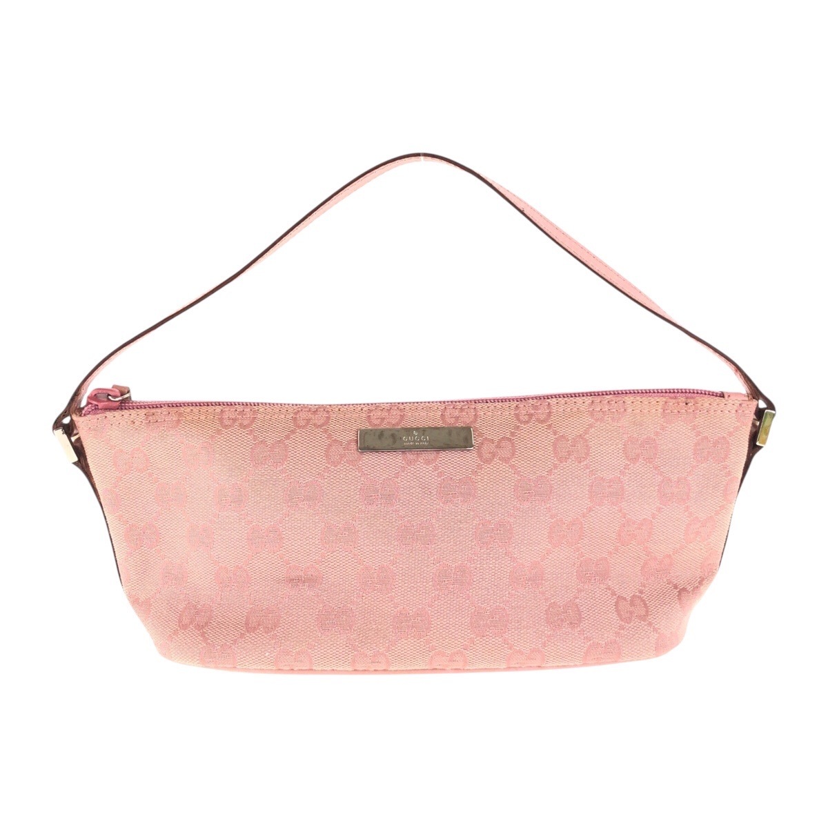 美品 ピンク シルバー金具 GGキャンバス 039 1103 ハンドバッグ アクセサリーポーチ レディース 411065