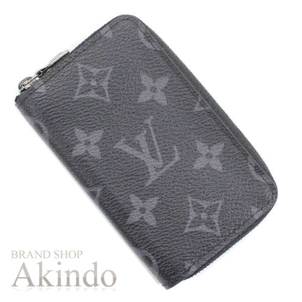 【新品】ルイヴィトン 財布 小銭入れ コインケース モノグラム・エクリプス ジッピー コインパース ヴェルティカル ラウンドファスナー ブラック黒 メンズ M81662 コンパクトウォレット ミニ財布