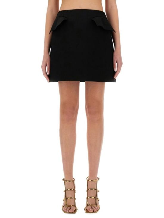 ALEXANDER MCQUEEN Women Skirts 824715 QJADK1000 Black