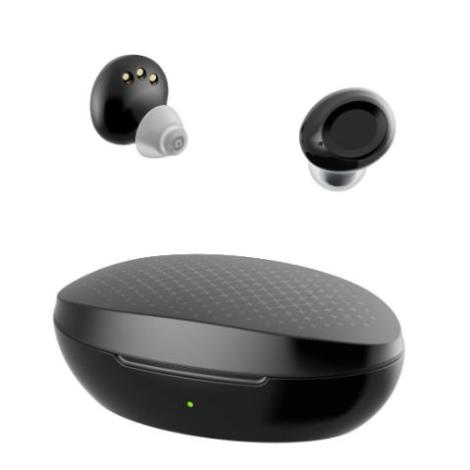 日健 耳あな式集音器ＮＫ-０４黒　集音器　充電式　医療機器