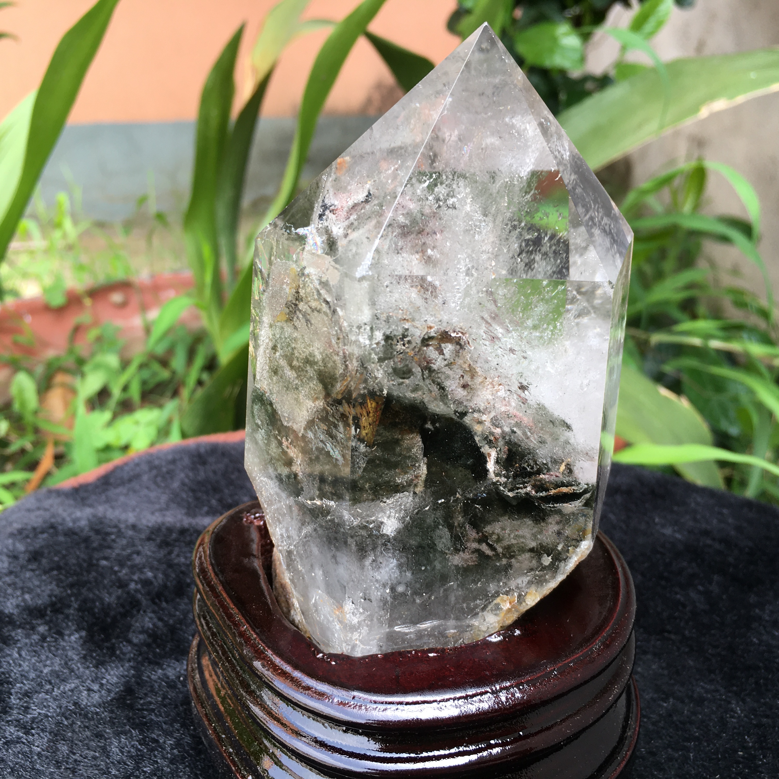 绿幽灵水晶，天然水晶，702g