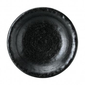 光洋陶器 花伝 ゆず黒耀 石目尺皿 51535003