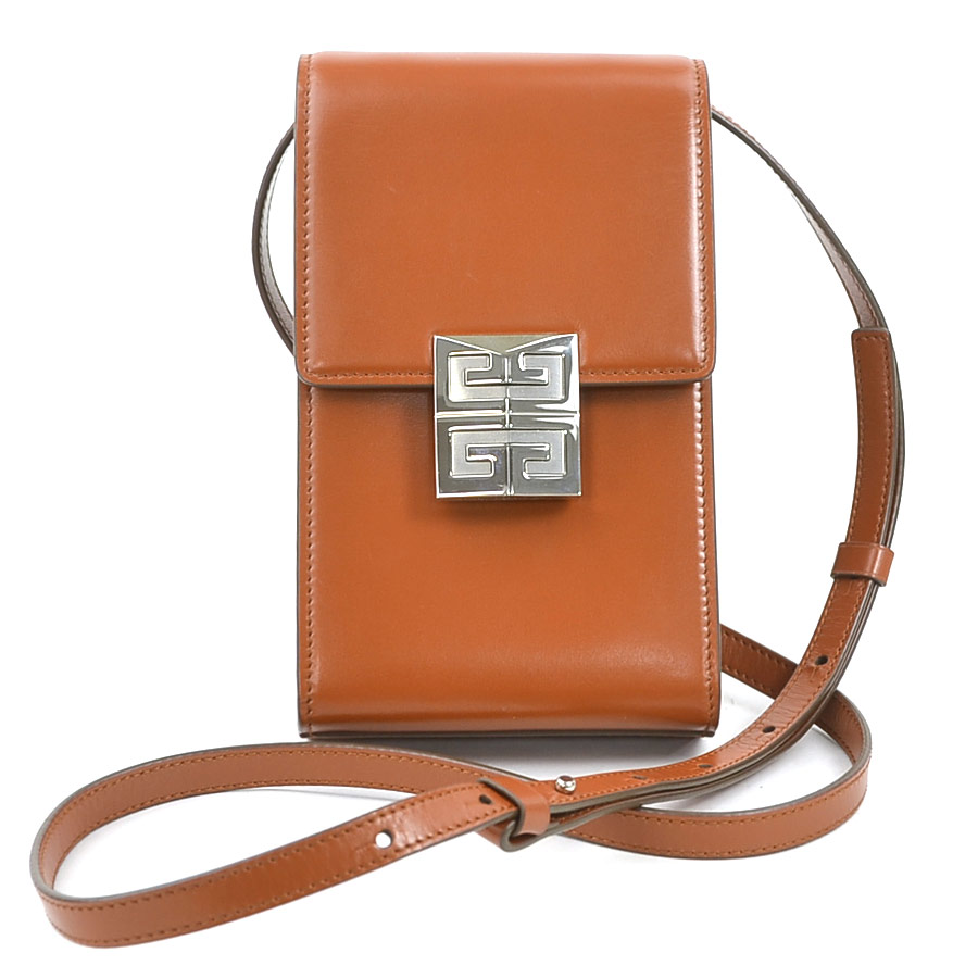 ジバンシィ GIVENCHY ショルダーバッグ レザー ブラウン レディース 56072g