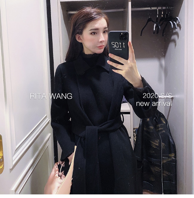 ロングコート トレンチコート トップス レディース 大きいサイズ 秋冬 高級 高品質 上品 大人 オシャレな ウール 20代 30代 体型カバー INS インスタ