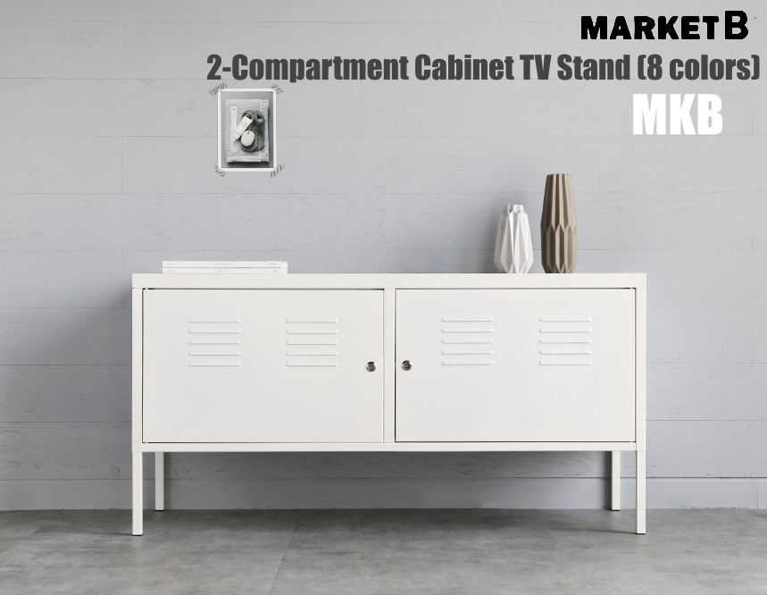 韓国人気 MKB 横2区画キャビネットTVスタンド 8色 チェスト