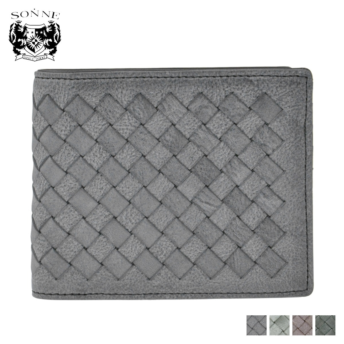 財布 二つ折り メンズ シビラ SIBILLA ブラック ネイビー ブラウン グリーン 黒 SOM0