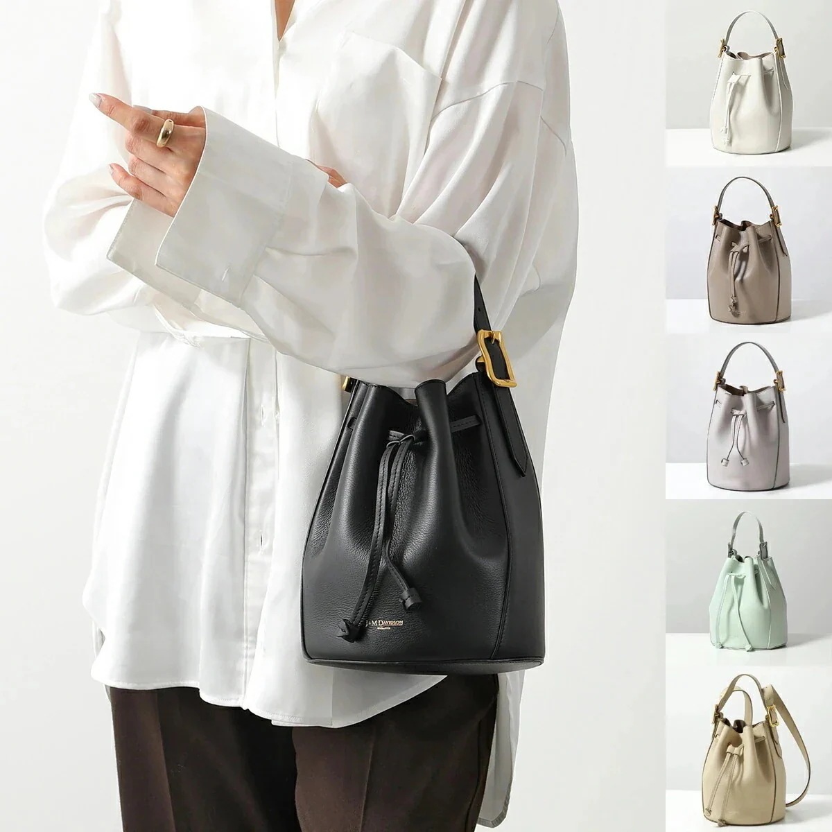 J&M DAVIDSON ポピー POPPY LPPP-0XX-SCXX NUXX SCNG レディース ハンドバッグ ショルダーバッグ レザー ドローストリン