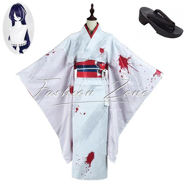 崩壊：スターレイル 風 黄泉 Acheron 着物 コスプレ衣装 ウィッグ 靴 道具 cosplay ハロウィン 演出服 変装
