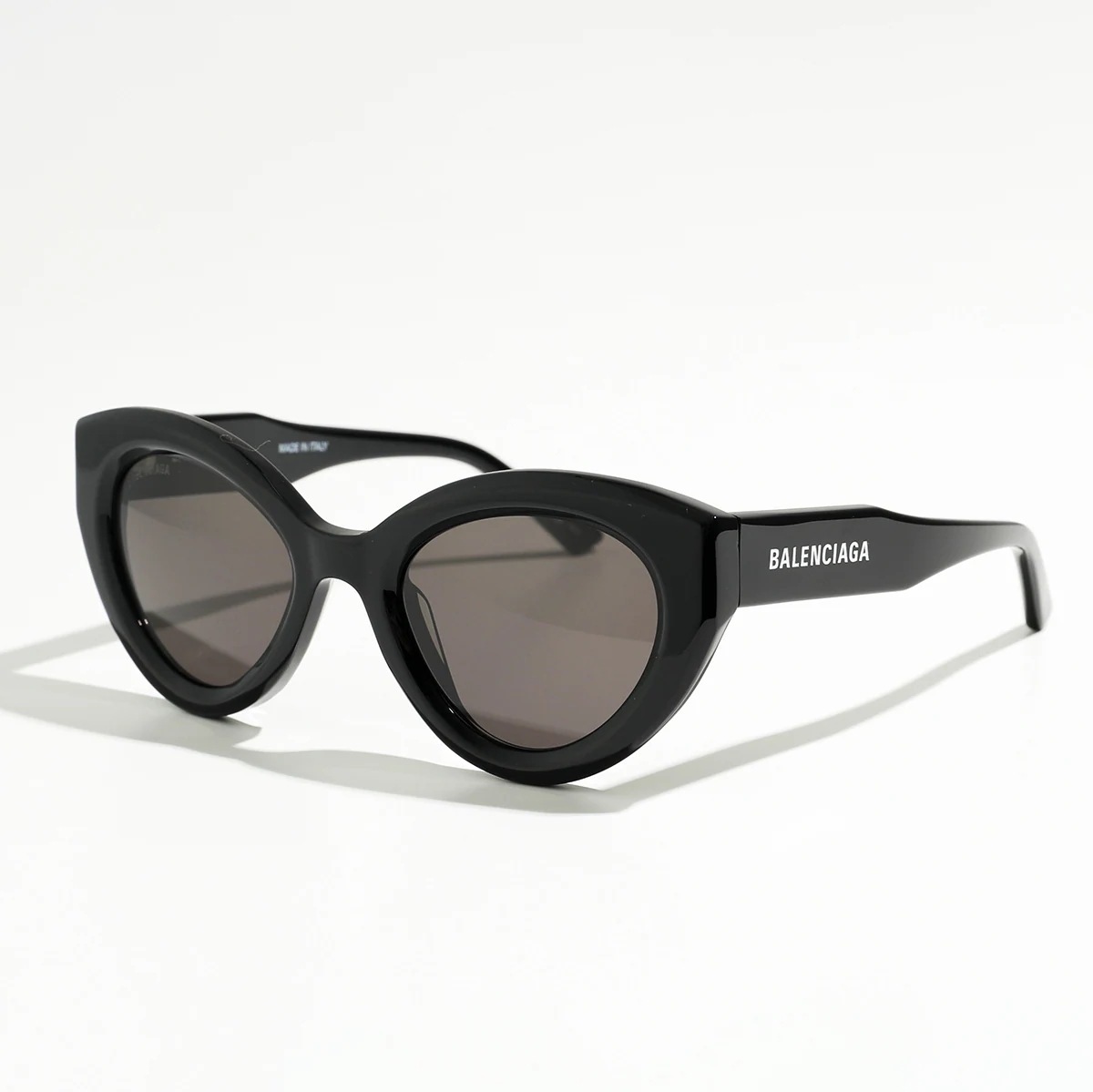 BALENCIAGA バレンシアガ サングラス BB0073S レディース フォックス型 メガネ 眼鏡 ロゴ アイウェア 001/Black-Black-Gre