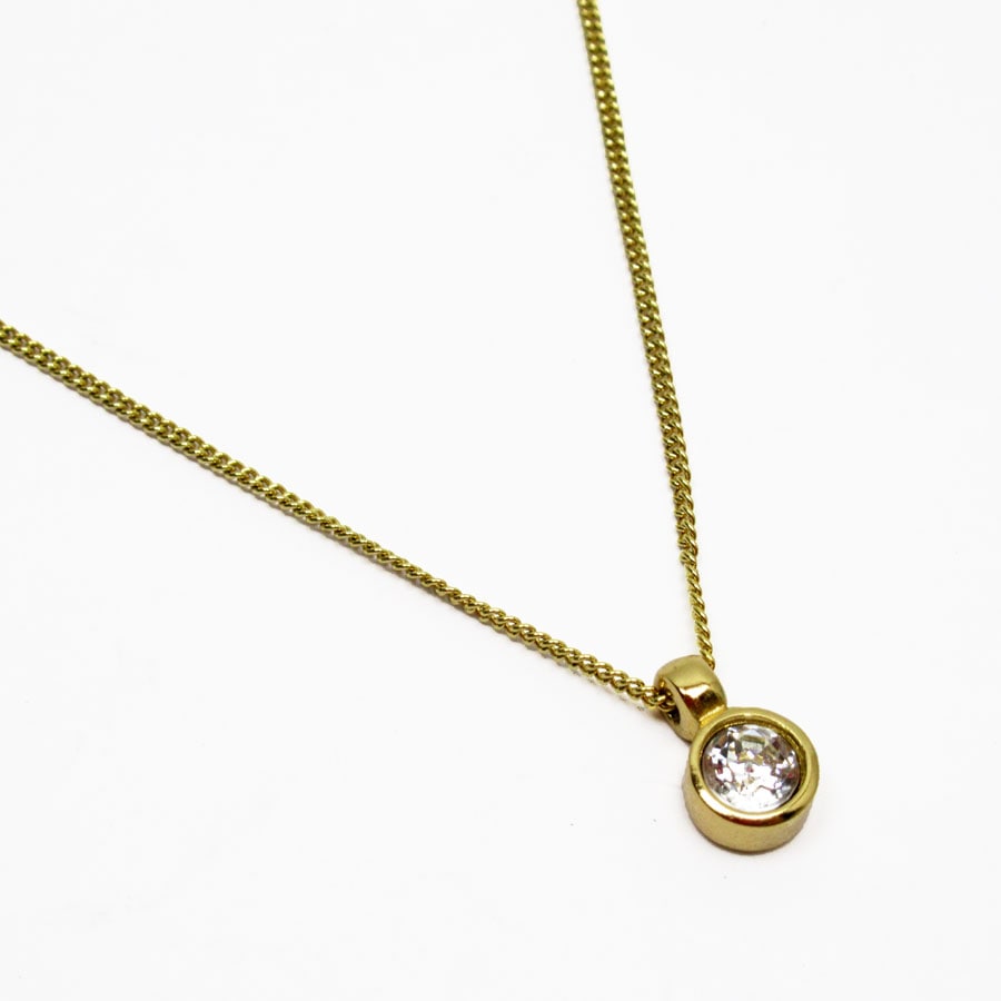 クリスチャンディオール Christian Dior ネックレス メタル ゴールド レディース t19008a