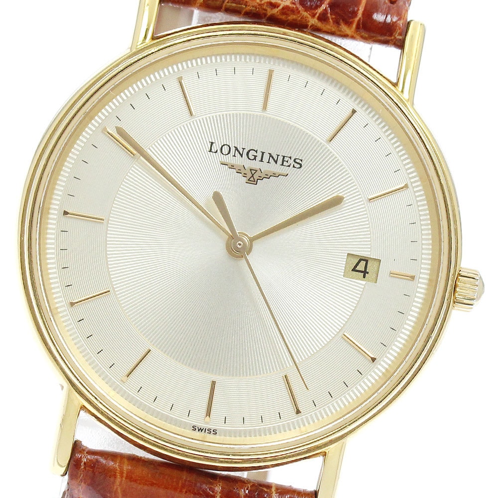 ロンジン LONGINES L4.720.2 プレザンス デイト クォーツ ボーイズ 保証書付き_961801【中古】