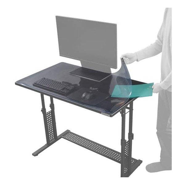 挟めるデスクマット 99×59cm/ブラック BDM-1000-BK