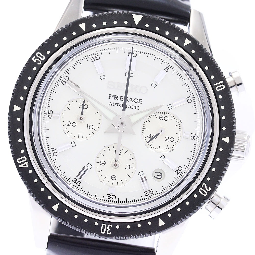 セイコー SEIKO SARK015/8R48-00M0 プレサージュ クロノグラフ55周年記念限定モデル 自動巻き メンズ 極美品 _883710【中古】
