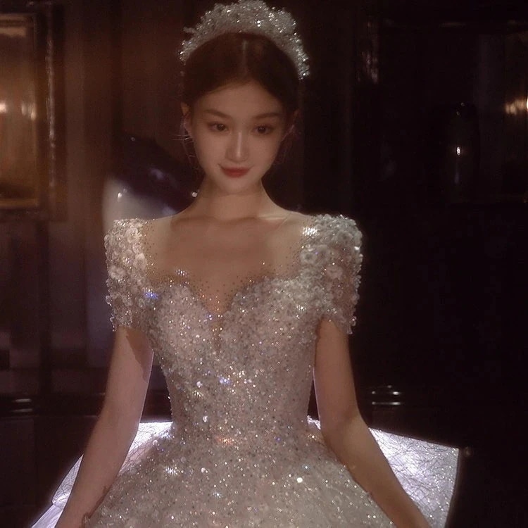 パーティードレス大人気 花嫁ロングドレス 卒業式 ウェディングドレス ロングドレス 気質 演奏会 ドレス 新商品 成人式 結婚式ワンピース ドレス 高級感