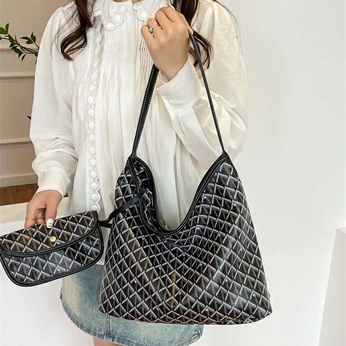 新しいファッション プリント 2点セットのショルダーバッグ　コインパース付き女性の日常旅行休日デート贈り物に最適 5,300円