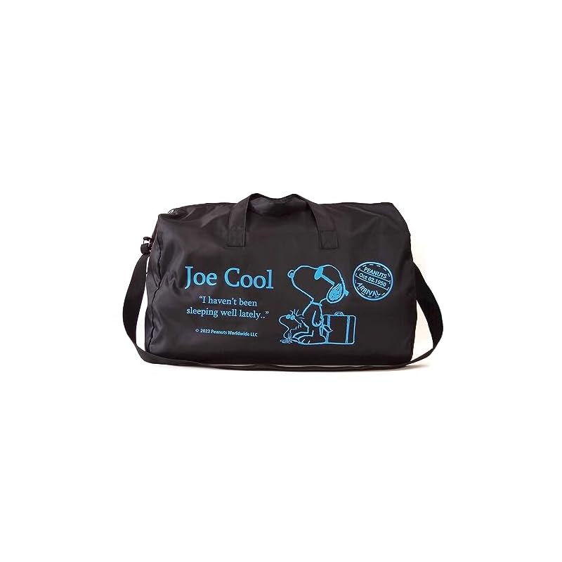 即納：ヴァンガード(VANGUARD) スヌーピー 携帯 ボストンバック 大容量 35リットル 大型 撥水加工 折りたたみ ショルダー付き ポーチ付き （スーツケースにセットできるキャリーオン機能付き