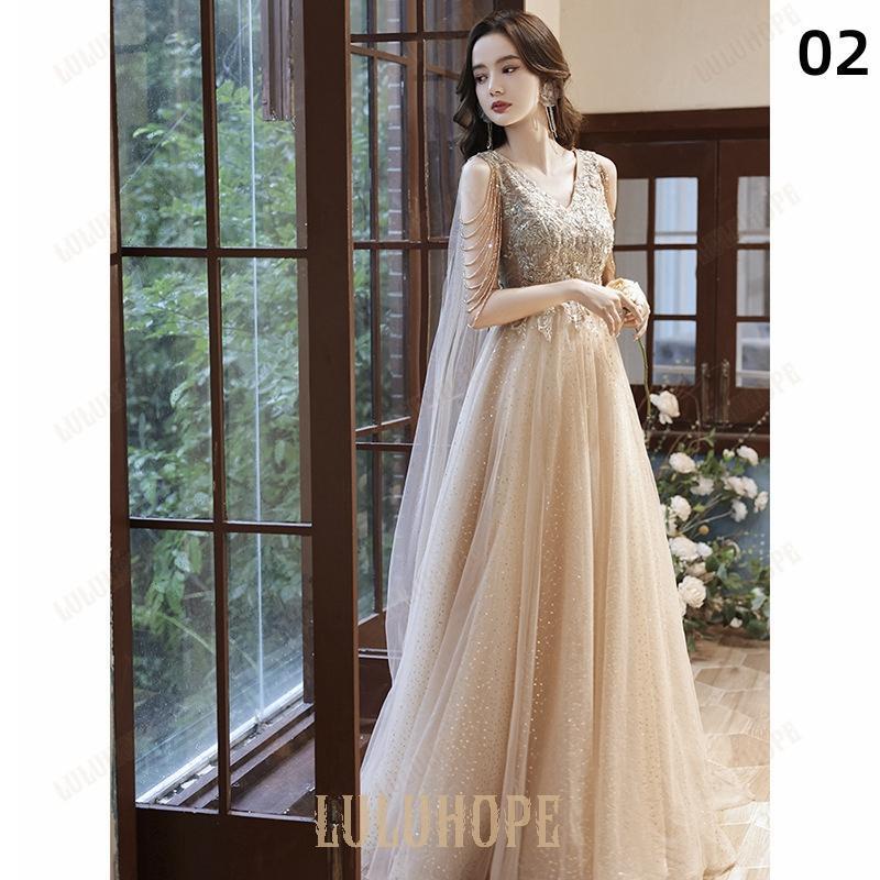 ピアノ 結婚式 大人 ロング ドレス 小さいサイズ 母親 パーティードレス 発表会 Aライン 成人式 キラキラ 二次会 ステージドレス 同窓会 演奏会ワンピースドレスドレスワンピースドレスドレ