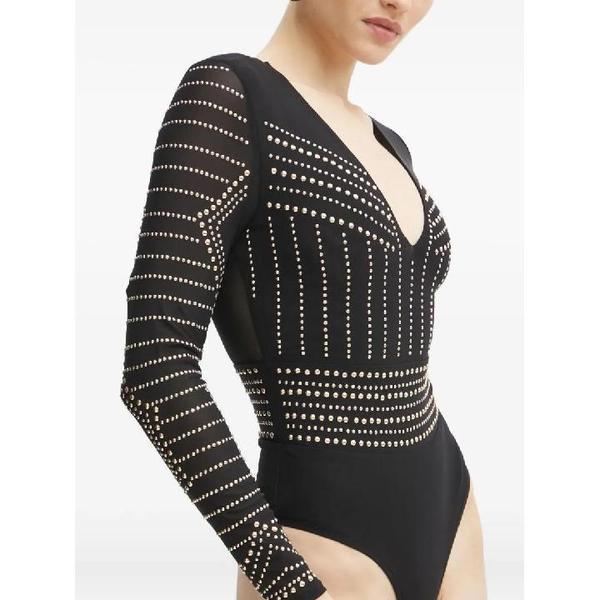 25 FW Vネックスタッド装飾ボディスーツ 5RGP026218A TP445057645