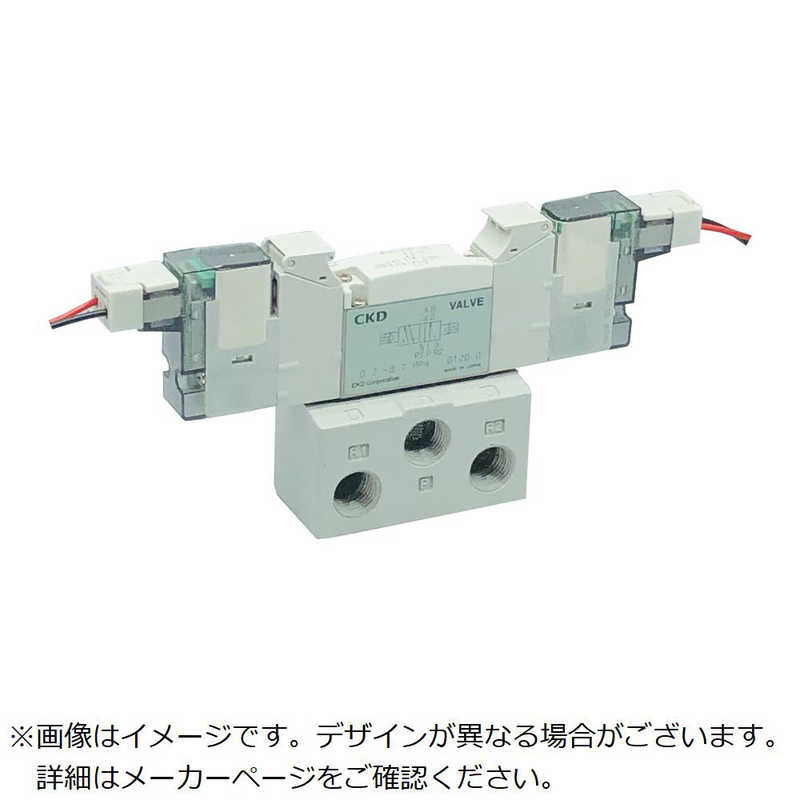CKD　CKDパイロット式5ポート弁ベース配管　4GB220R-08-3