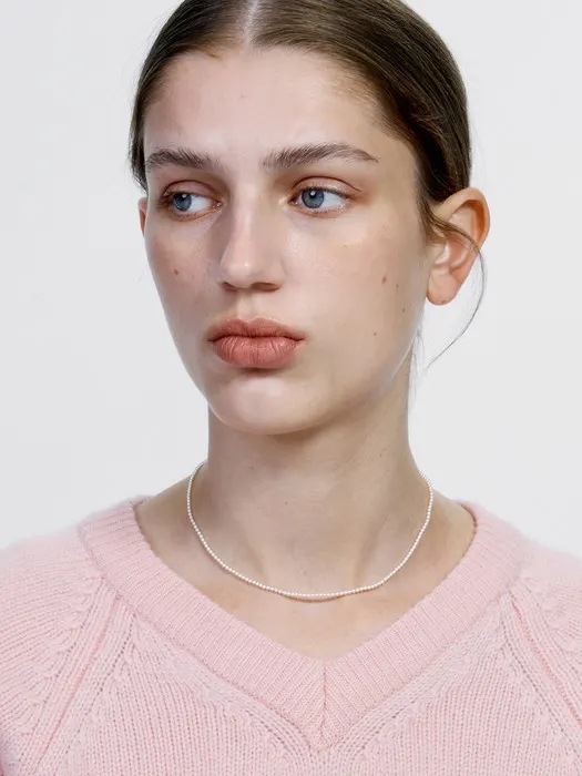 Everyday Pearl Necklace 2mm 韓国コスメ 韓国ブランド レディースファッション アクセサリー ピアス 指輪 イヤリング 韓国人気 アイドル