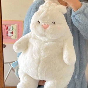 かわいい怠け者のウサギの人形寝て抱きます誕生日の大きい白兎の人形のぬいぐるみ新年の贈り物