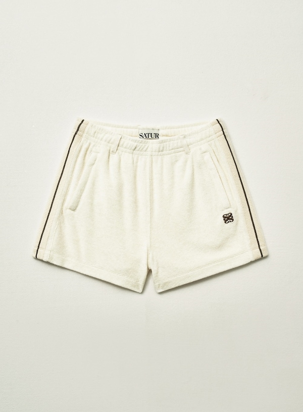 ハーフ・ショートパンツ SATUR Lawton Terry Shorts 5FT1544 Qoo10 SATUR (W) Lawton Terry 無地
